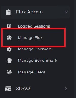 manage flux admin