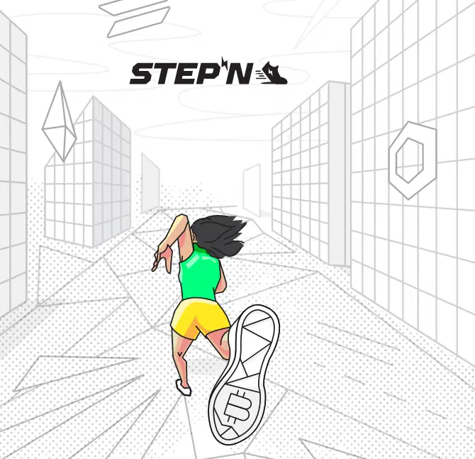 page d'accueil du site Stepn