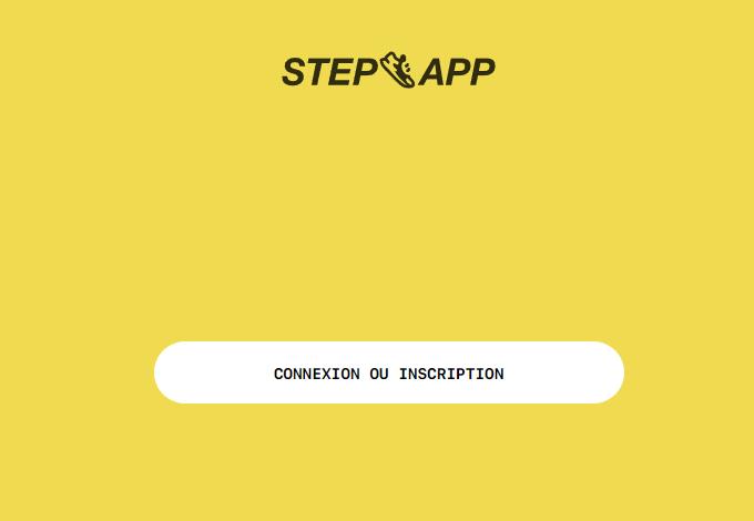 connexion au web app step app.