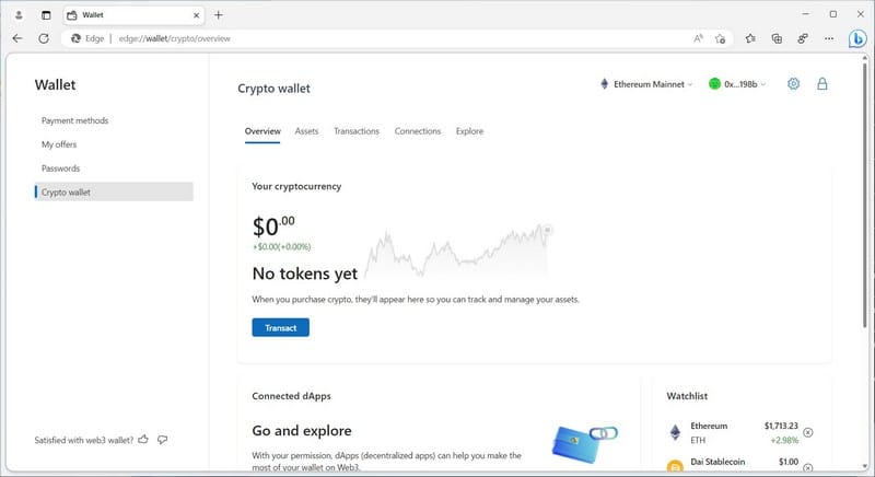 Microsoft-Edge-Portefeuille-cryptomonnaies